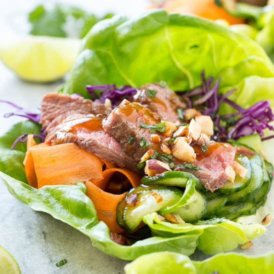 Beef Lettuce Wraps