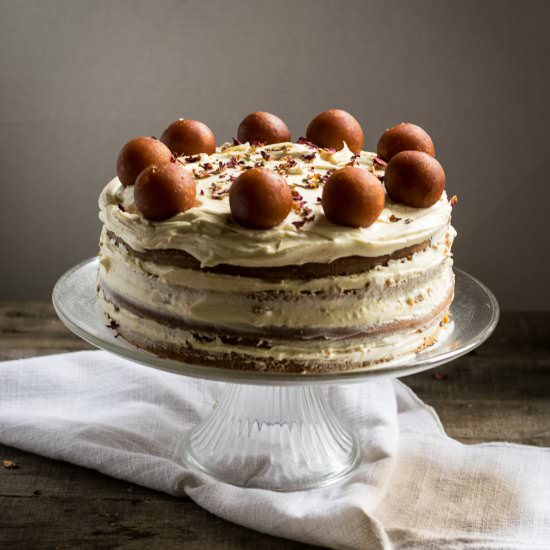 Gulab Jamun Cake