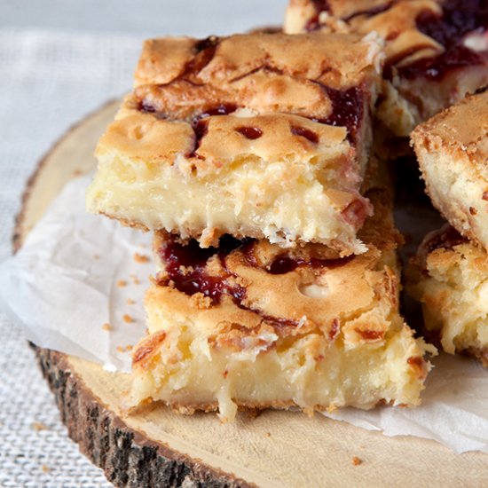 White Chocolate Raspberry Blondies