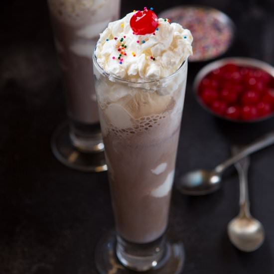 Boozy Hot Chocolate Floats