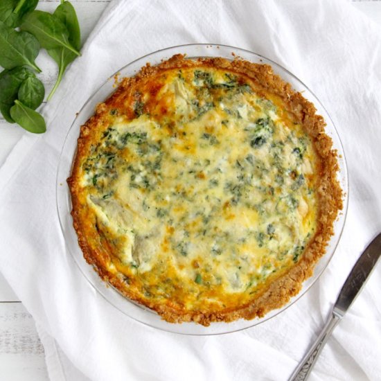 Spinach & Artichoke Quiche