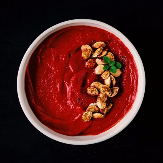 Beet and Buttercup Squash Soup