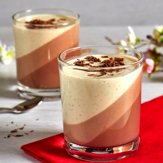 Nutella Panna Cotta with Vanilla