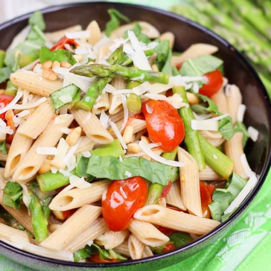 Asparagus & Tomato Wheat Pasta