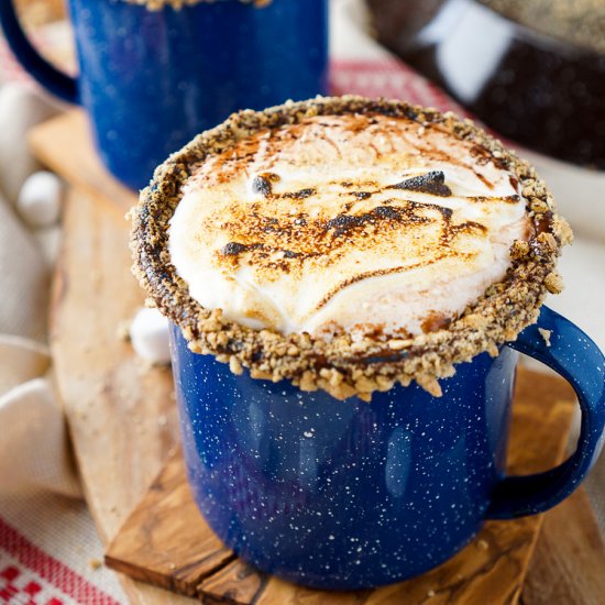 S’mores Hot Chocolate Cocktail