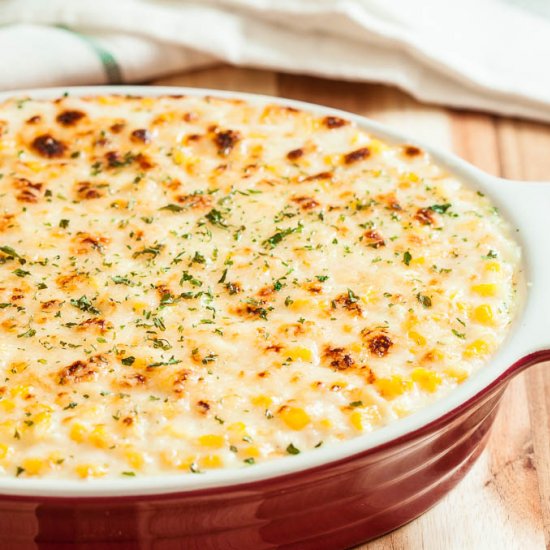 Creamed Corn Au Gratin