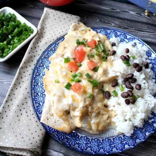 Creamy Chicken Enchiladas