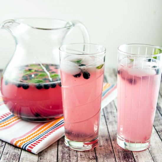 Blueberry Basil (Bourbon) Lemonade