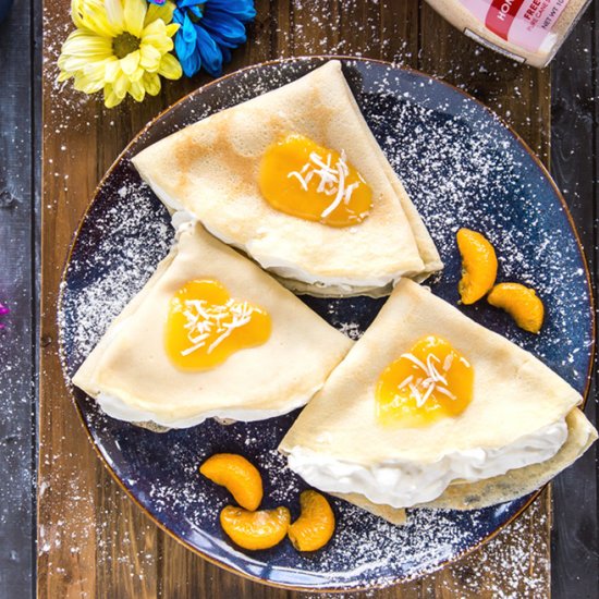 Coconut Orange Crepes