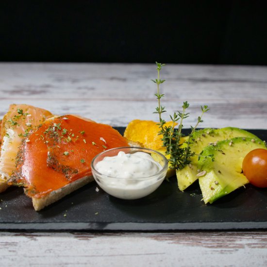 Salmon Toast with Avocado