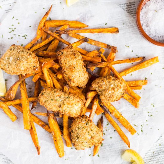 Oven Baked Fish Nuggets