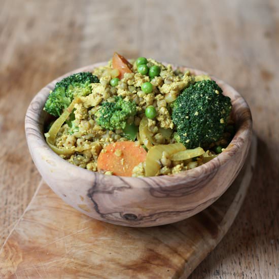 Scrambled Tofu Buckwheat Bowls