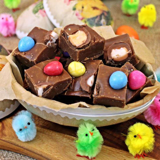 Creme Egg Chocolate Fudge