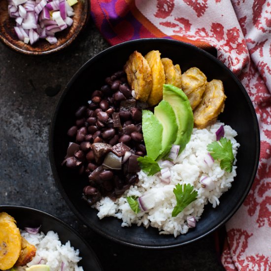 Cuban Black Bean and Rice Bowls