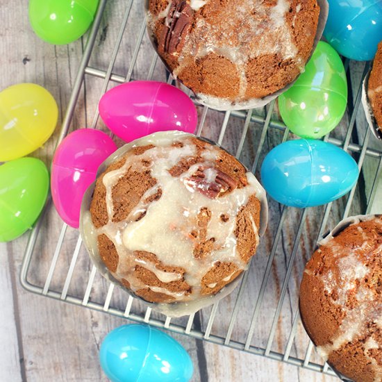 Whole Grain “Carrot Cake” Muffins