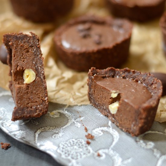 Double Chocolate Hazelnut Cream Nests