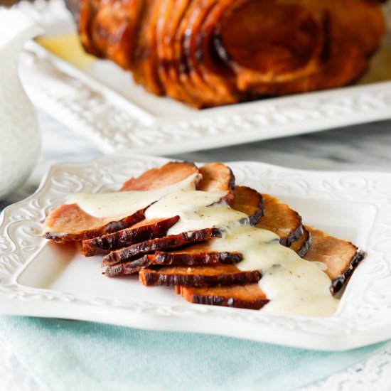 Holiday Ham with Dipping Sauce