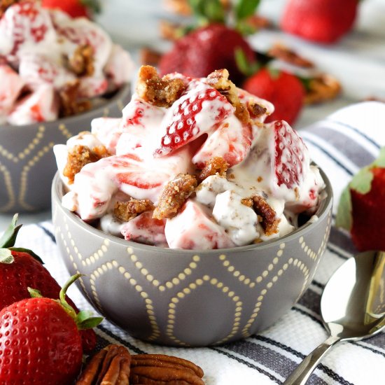 Strawberries & Cream Salad