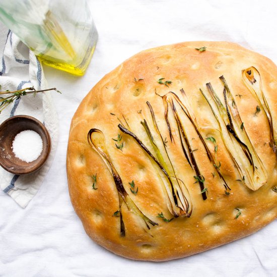 Spring Onion Focaccia