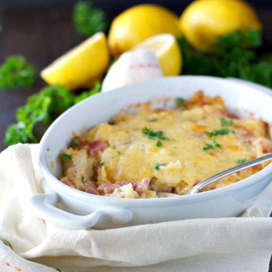 Chicken Rice Cordon Bleu Casserole