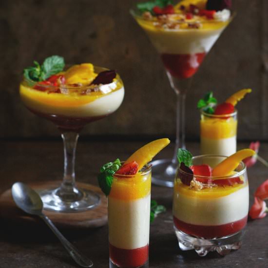 Thandai Panna cotta