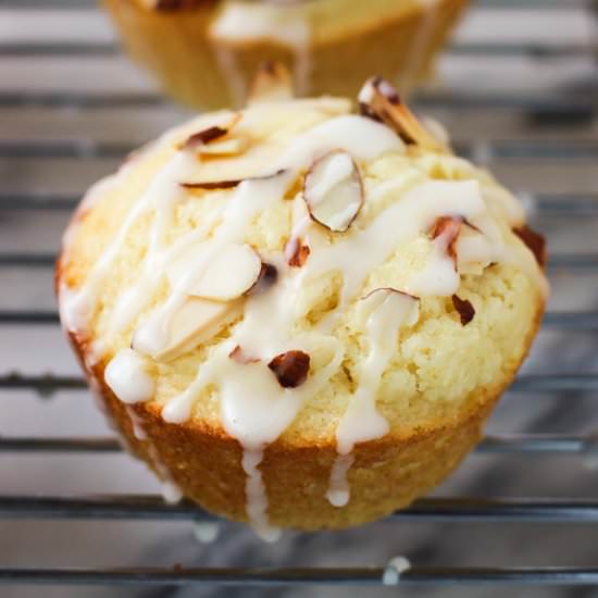 Lemon Almond Ricotta Muffins