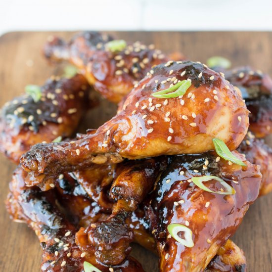 Baked honey soy chicken drumsticks