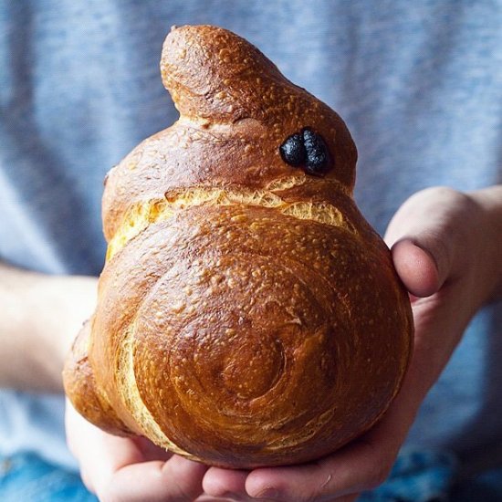 Easter Bunny Shaped Rolls