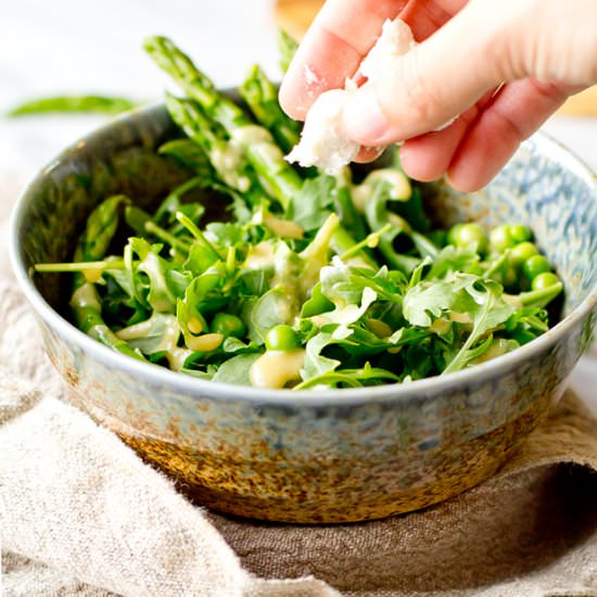 Spring Salad with Asparagus and Peas