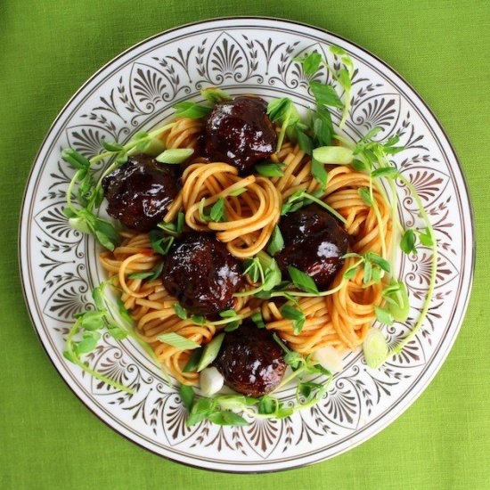 Sweet and Tangy Asian Meatballs