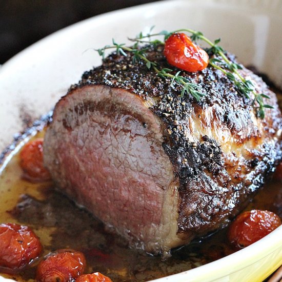 Wine Roasted Beef Tenderloin