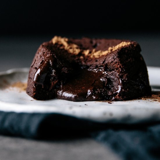 Spelt Chocolate Fondant Cakes