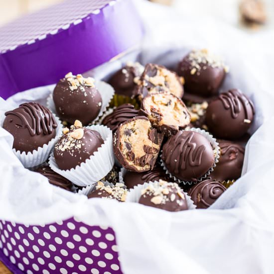 Peanut Butter Cookie Dough Truffles