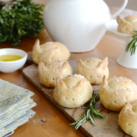 Rosemary Focaccia Bun Buns