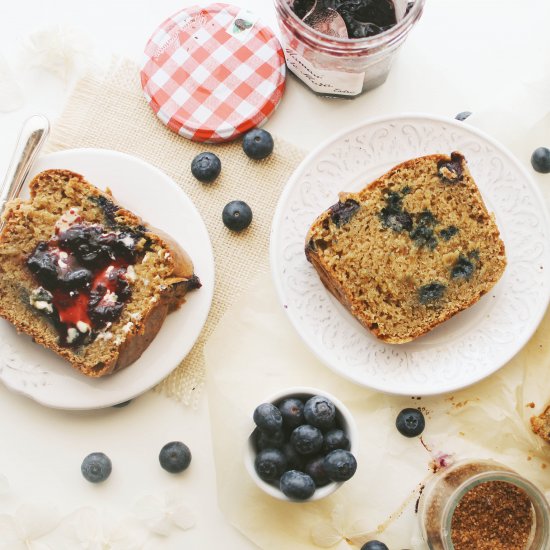 Cashew Coconut Blueberry Bread