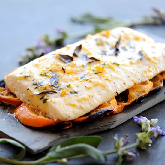 Grilled Citrus Herb Halibut