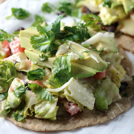 Chicken Caesar Tostadas