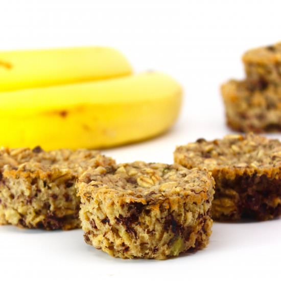 Banana and Chocolate Oatmeal Bakes