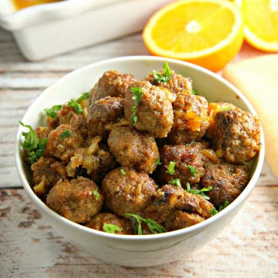 Pork Meatballs with Orange Sauce