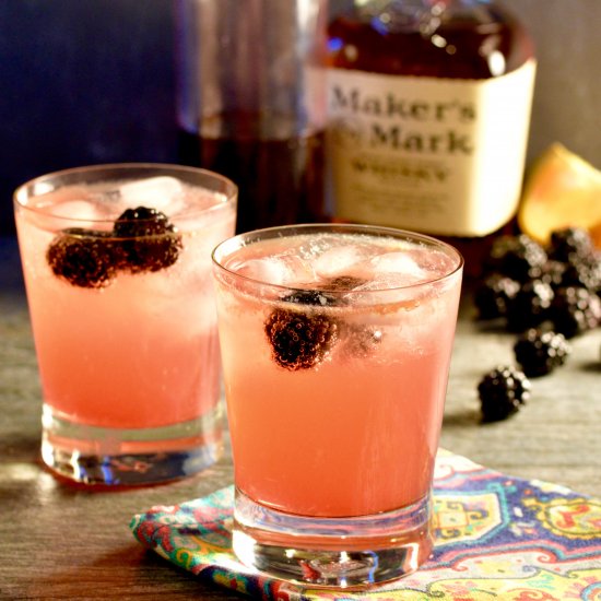 Orange Blackberry Bourbon Smash