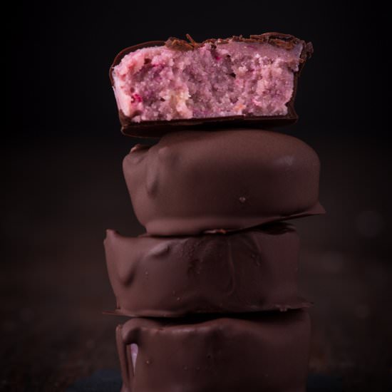 Raspberry Fudge Chocolates