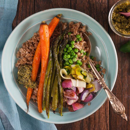 Spring Vegetable Grain Bowls