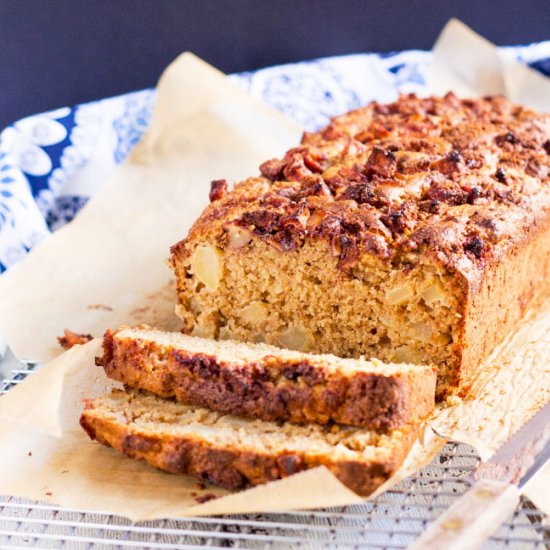 Apple & Ginger Wholemeal Loaf Cake