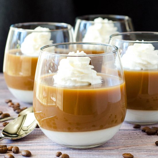 Coffee & Cream Gelatin Parfaits