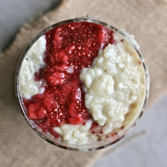 Slow Cooker Vanilla Rice Pudding