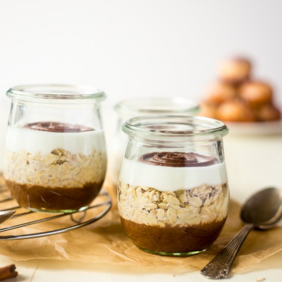 Cinnamon Roll Overnight Oats