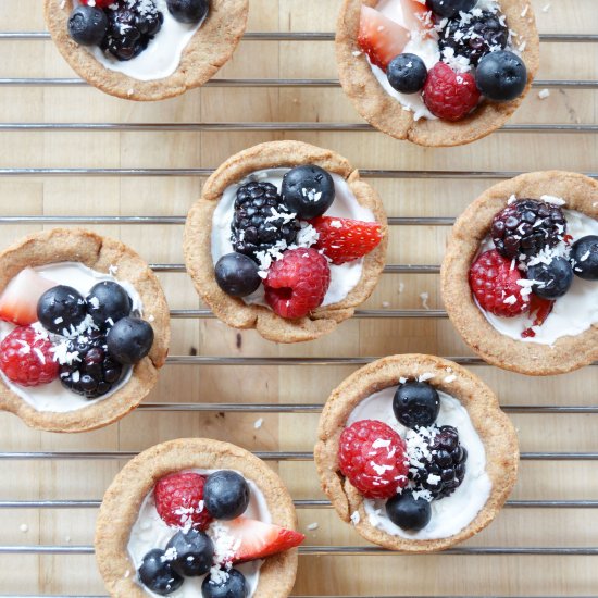 Vegan Sour Cream Berry Mini Tarts