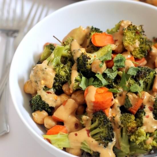 Chickpea Broccoli Buddha Bowl