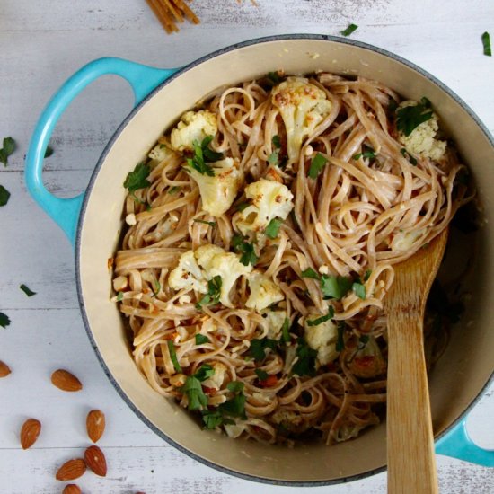 Linguine with Roasted Cauliflower