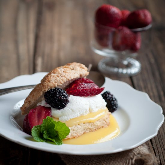 Berry & Lemon Curd Shortcakes